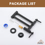 Stainless Steel Folding 2-Handle Switch Head Wall Mounted Pot Filler Kitchen Faucet
