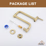 Wall-Mount Pot Filler Kitchen Faucet with Adjustable Folding Arm