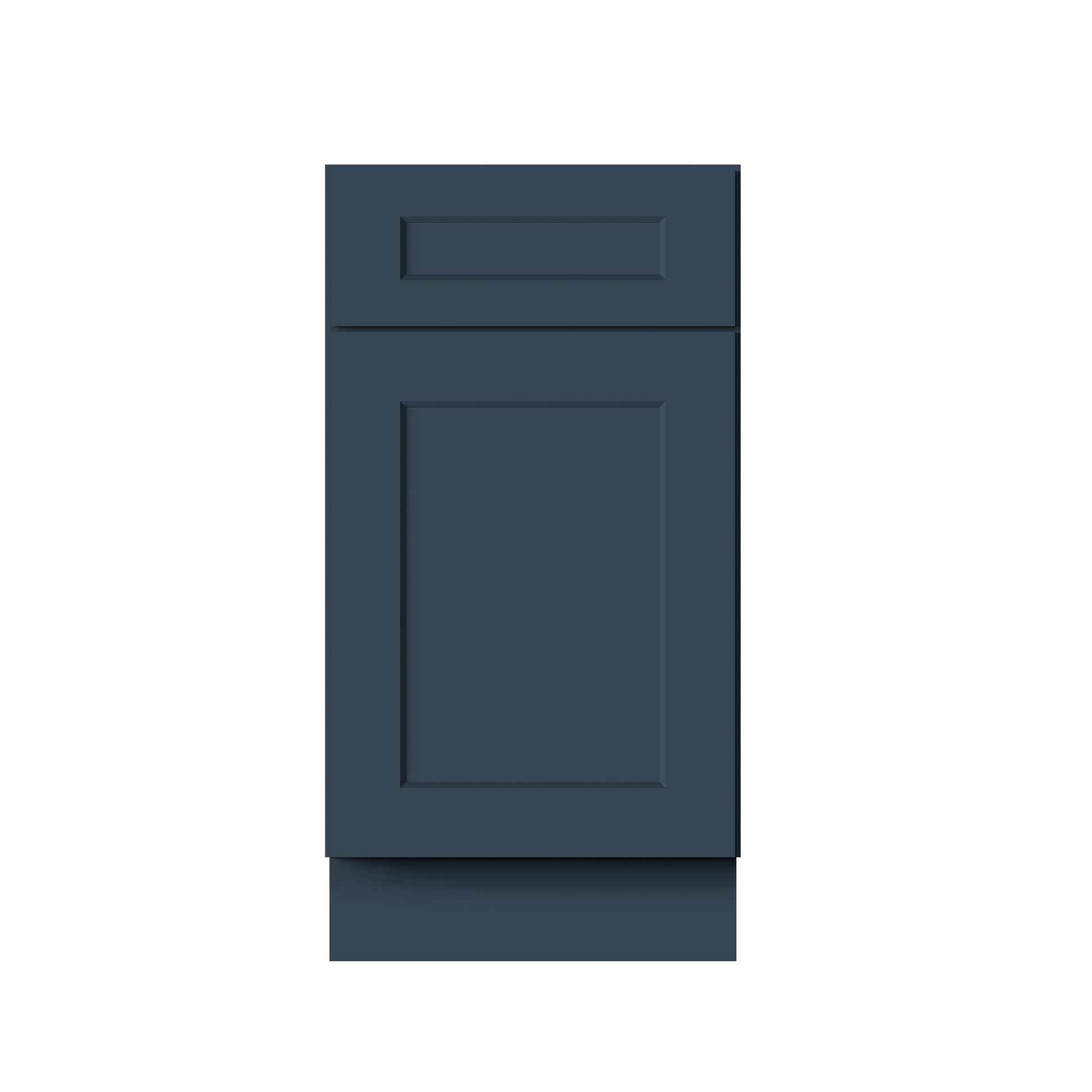 Cyber Grey RTA Kitchen Cabinets - L-Shaped Cabinet Set (13' × 7' Layout)