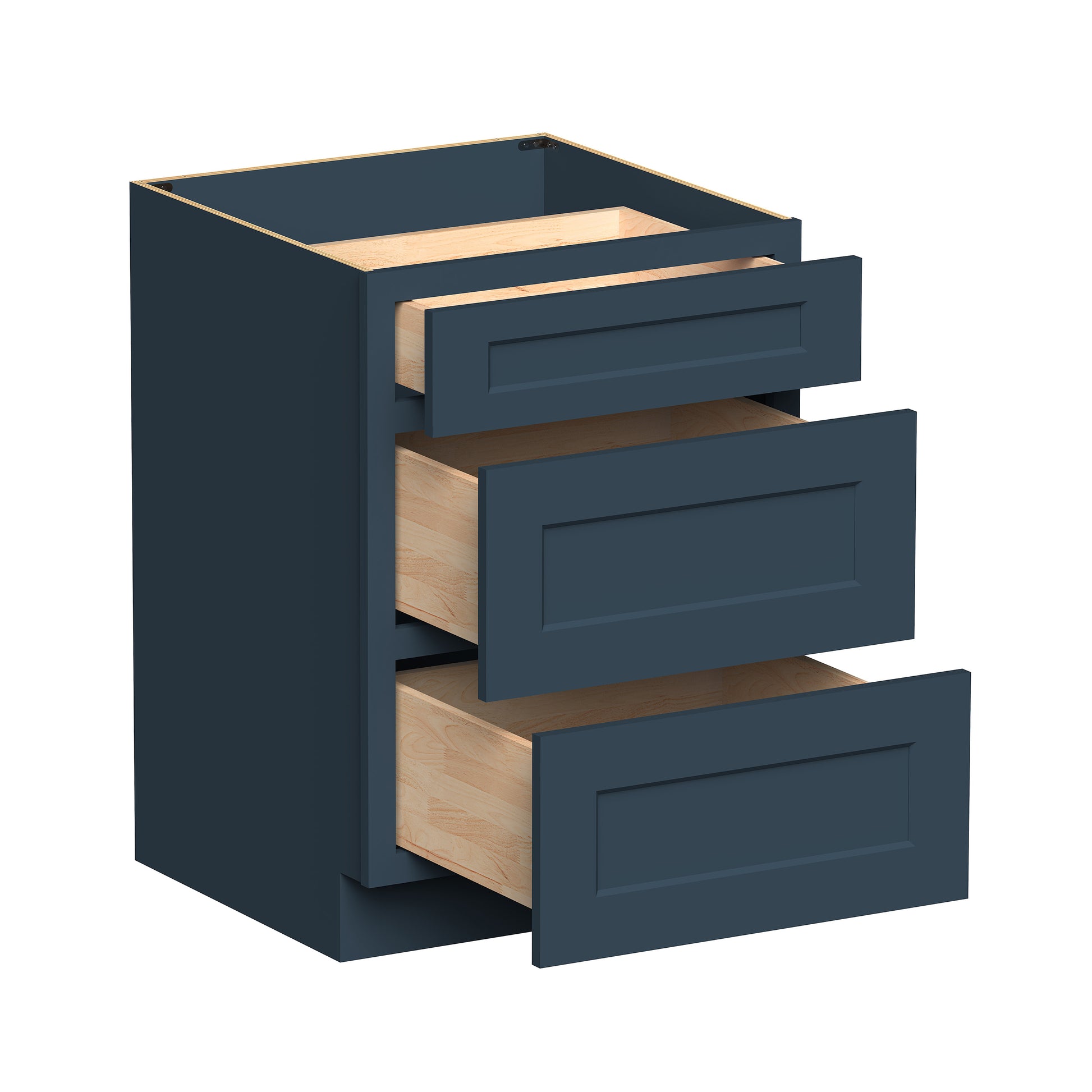 Cyber Grey RTA Kitchen Cabinets - L-Shaped Cabinet Set (13' × 7' Layout)