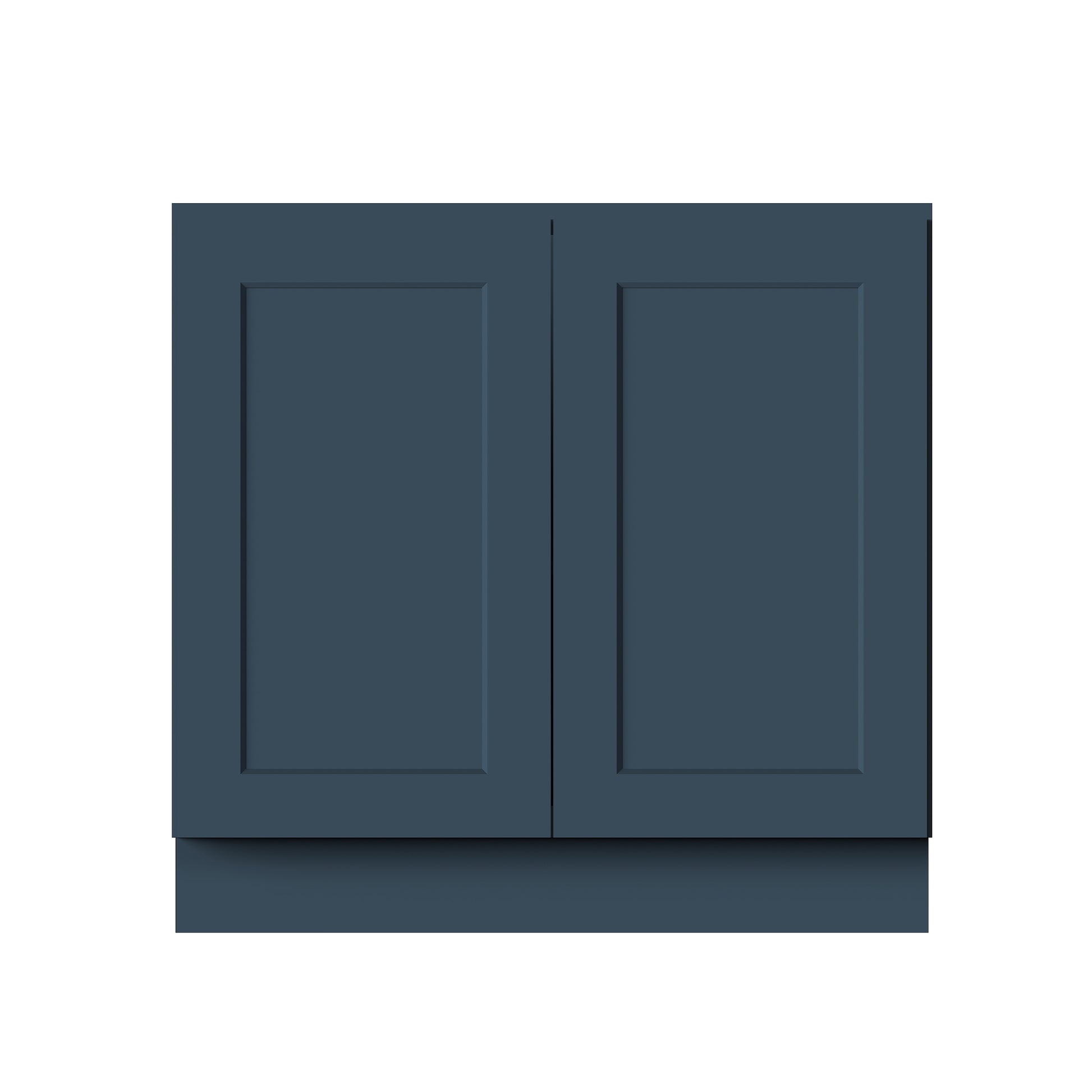 Cyber Grey RTA Kitchen Cabinets - L-Shaped Cabinet Set (13' × 7' Layout)
