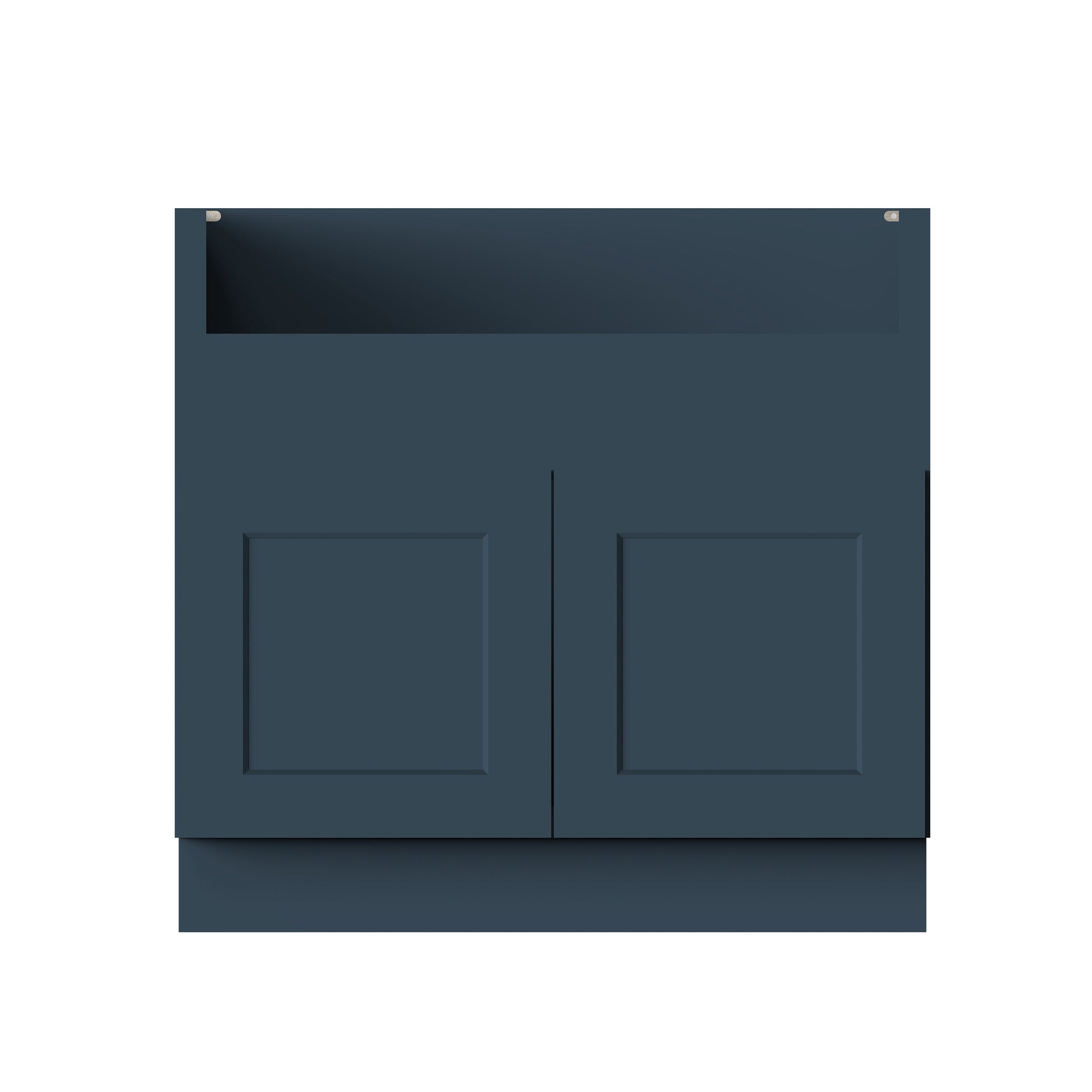 Cyber Grey RTA Kitchen Cabinets - L-Shaped Cabinet Set (13' × 7' Layout)