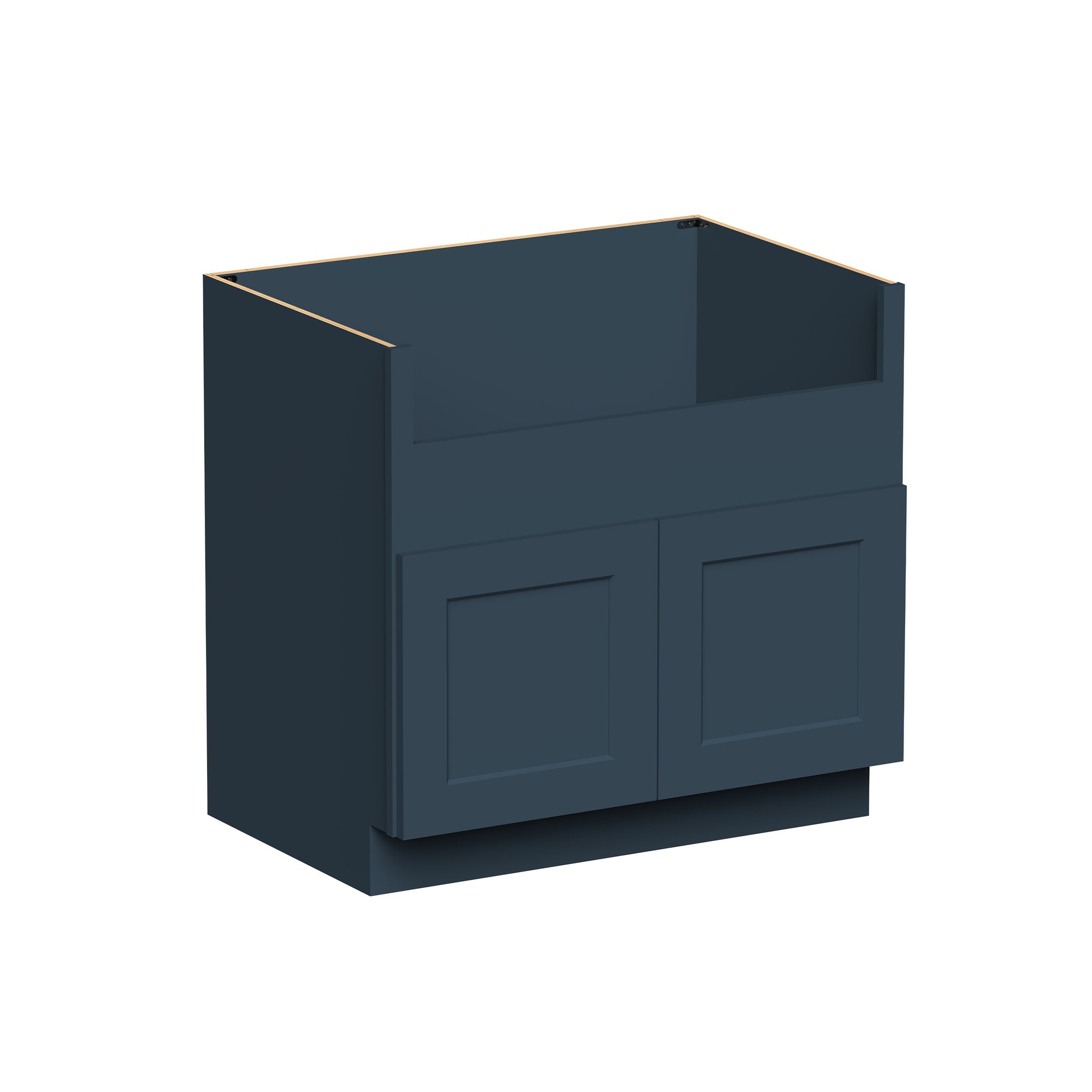 Cyber Grey RTA Kitchen Cabinets - L-Shaped Cabinet Set (13' × 7' Layout)