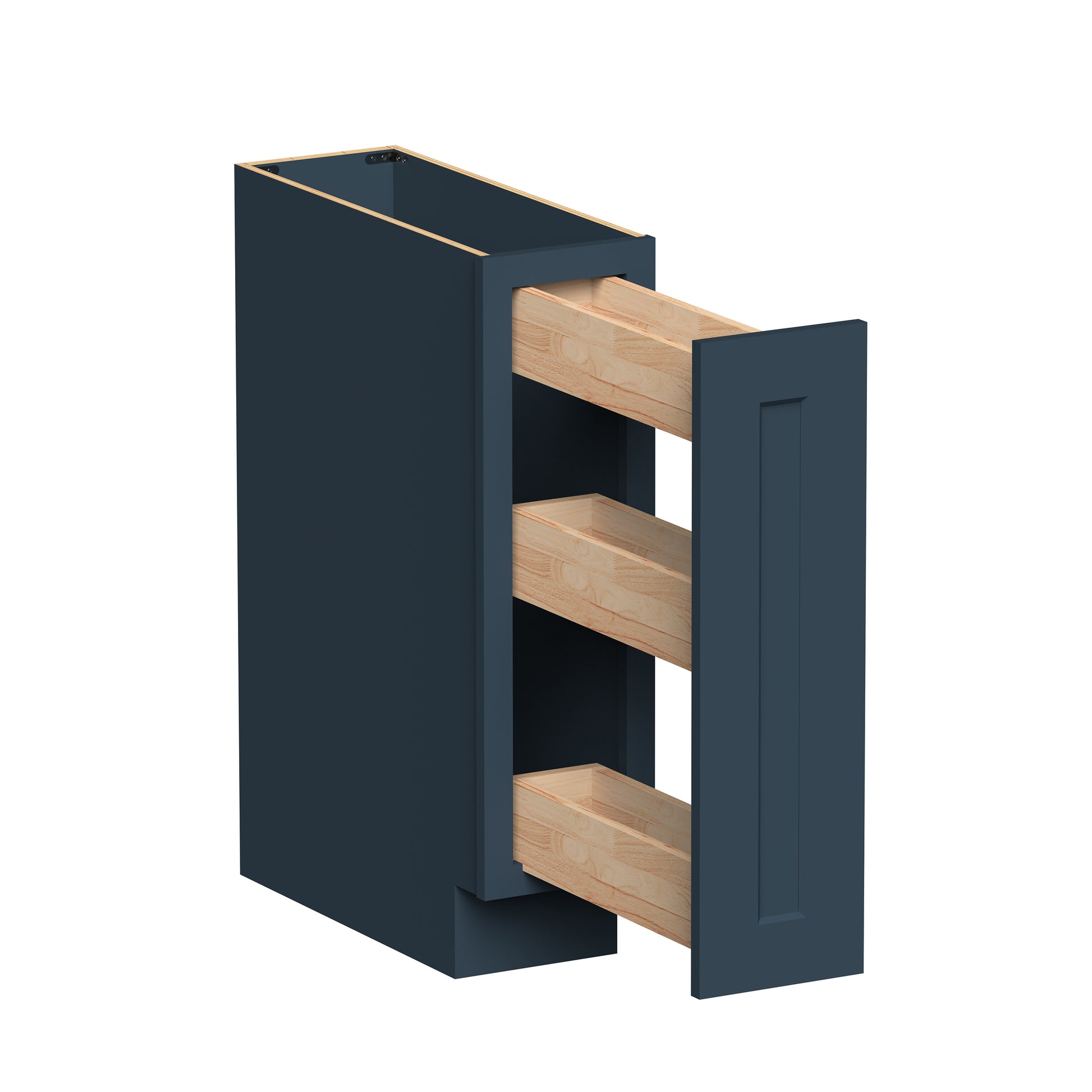Cyber Grey RTA Kitchen Cabinets - L-Shaped Cabinet Set (13' × 7' Layout)