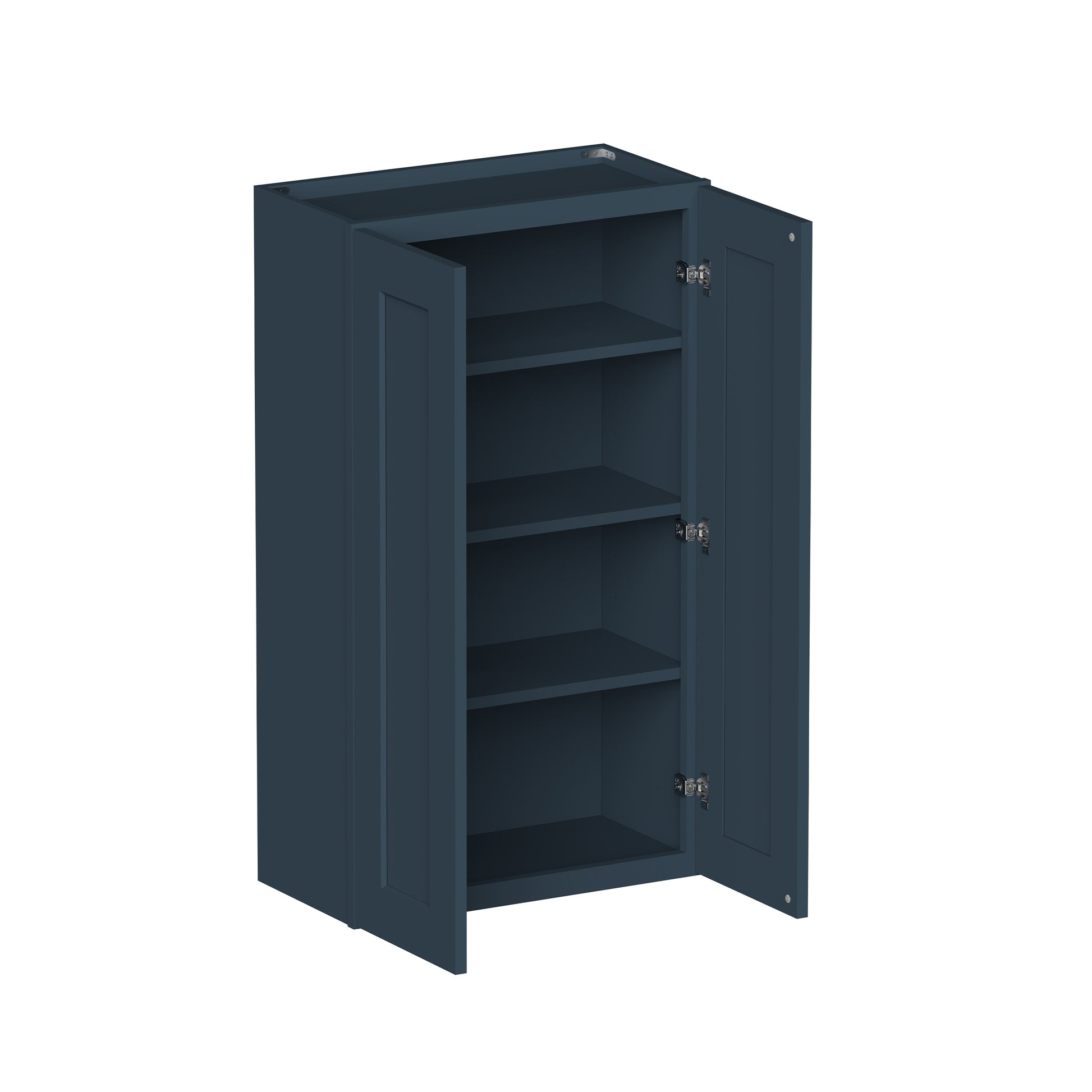 Cyber Grey RTA Kitchen Cabinets - L-Shaped Cabinet Set (13' × 7' Layout)