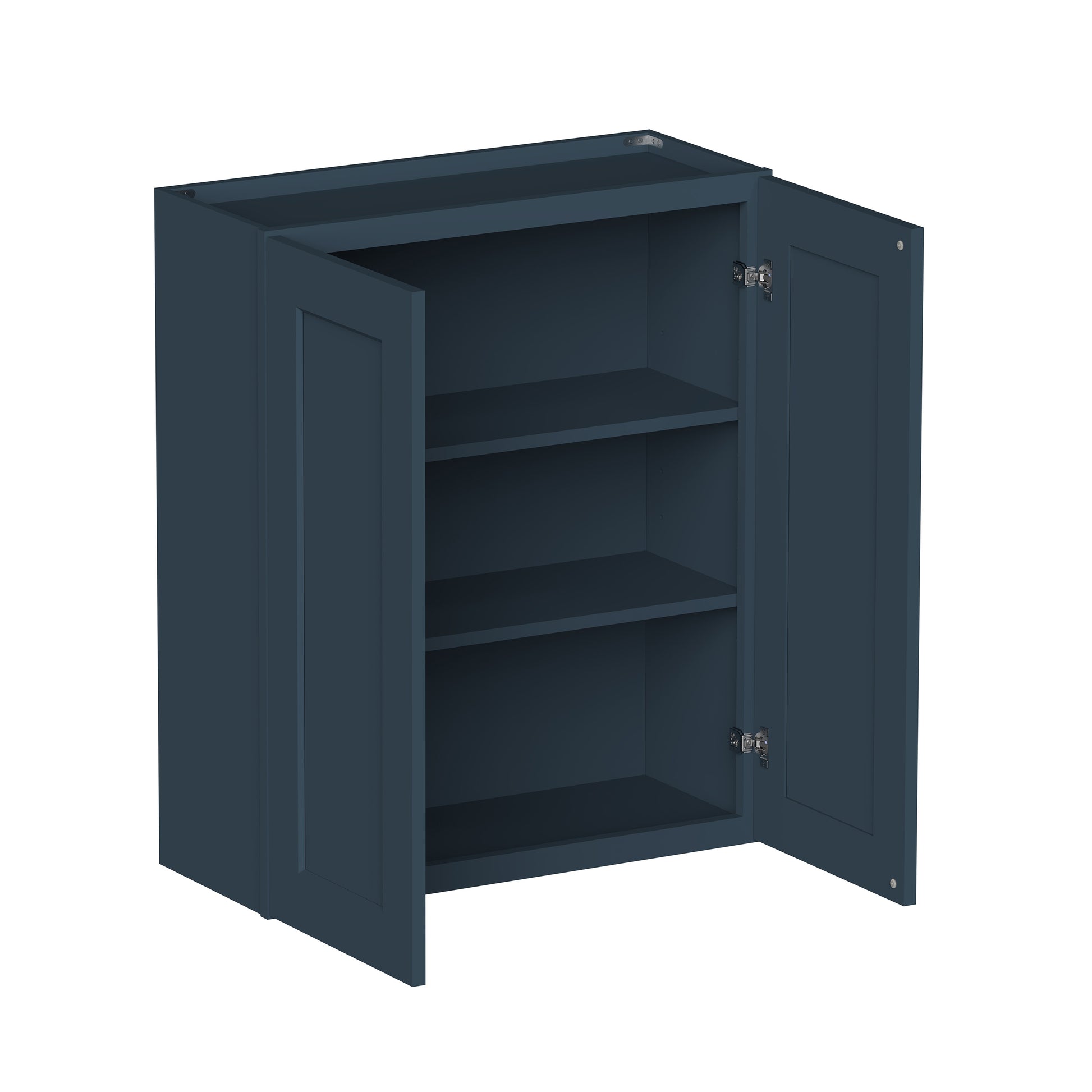 Cyber Grey RTA Kitchen Cabinets - L-Shaped Cabinet Set (13' × 7' Layout)