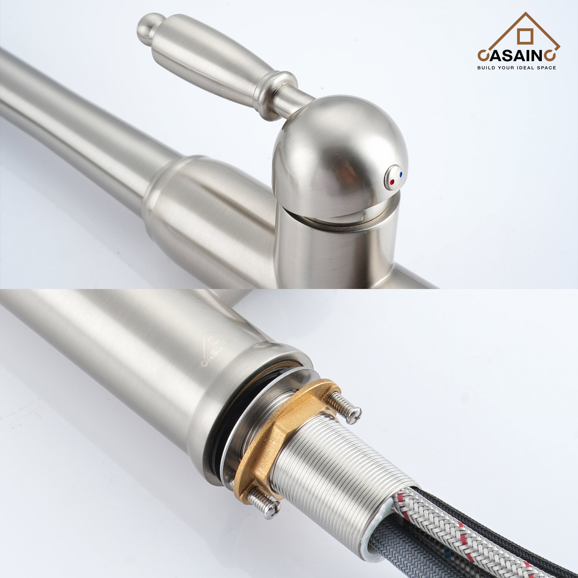 Casainc Single-Handle Kitchen Faucet with  Pull-Out Sprayer