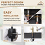Single-Handle Pull-Out Sprayer Kitchen Faucet Deckplate Included in Brushed Nickel/Matte Black/Matte White/Brushed Gold