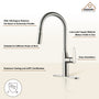 Single-Handle Pull-Out Sprayer Kitchen Faucet Deckplate Included in Brushed Nickel/Matte Black/Matte White/Brushed Gold