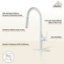 Single-Handle Pull-Out Sprayer Kitchen Faucet Deckplate Included in Brushed Nickel/Matte Black/Matte White/Brushed Gold