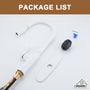 Single-Handle Pull-Out Sprayer Kitchen Faucet Deckplate Included in Brushed Nickel/Matte Black/Matte White/Brushed Gold