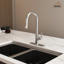 Single-Handle Pull-Out Sprayer Kitchen Faucet Deckplate Included in Brushed Nickel/Matte Black/Matte White/Brushed Gold