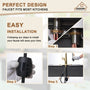 Single-Handle Kitchen Faucet with Pull-Out Sprayer in Matte Black Brushed Nickel Brushed Gold