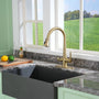 CASAINC Single-Handle Pull-Out Sprayer Kitchen Faucet with Digital Display