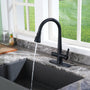 CASAINC Single-Handle Pull-Out Sprayer Kitchen Faucet with Digital Display