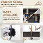 CASAINC Single-Handle Kitchen Faucet with Pull-Out Sprayer in Brushed Nickel/Matte Black/Matte White/Brushed Gold
