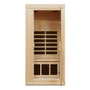 One Person Far Infrared Sauna Hemlock Indoor Sauna Room with Bluetooth & LED Lighting