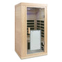 One Person Far Infrared Sauna Hemlock Indoor Sauna Room with Bluetooth & LED Lighting