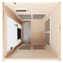 One Person Far Infrared Sauna Hemlock Indoor Sauna Room with Bluetooth & LED Lighting