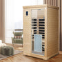Two Person Far Infrared Hemlock Indoor Sauna Room with Bluetooth & LED Lighting