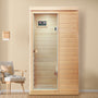 Mini 1-Person Far Infrared Indoor Sauna with Bluetooth Audio & Touch Control