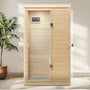 Mini 1-Person Far Infrared Indoor Sauna with Bluetooth Audio & Touch Control