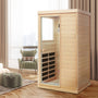 Mini 1-Person Far Infrared Indoor Sauna with Bluetooth Audio & Touch Control