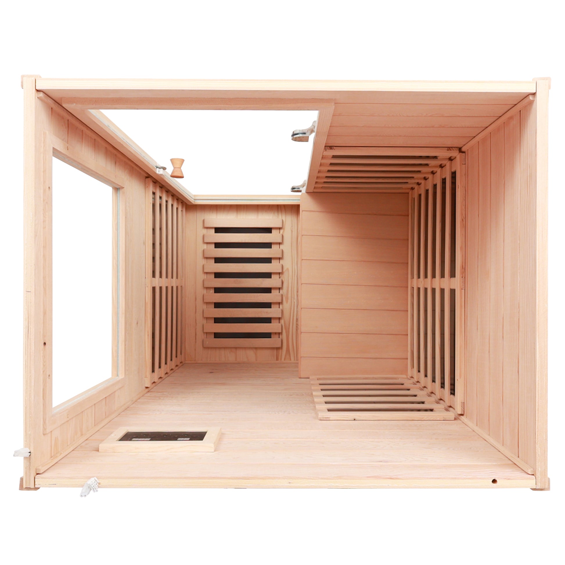 Mini 1-Person Far Infrared Indoor Sauna with Bluetooth Audio & Touch Control