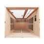 1-Person Hemlock Far Infrared Sauna with LED Lights, Bluetooth, and APP Control
