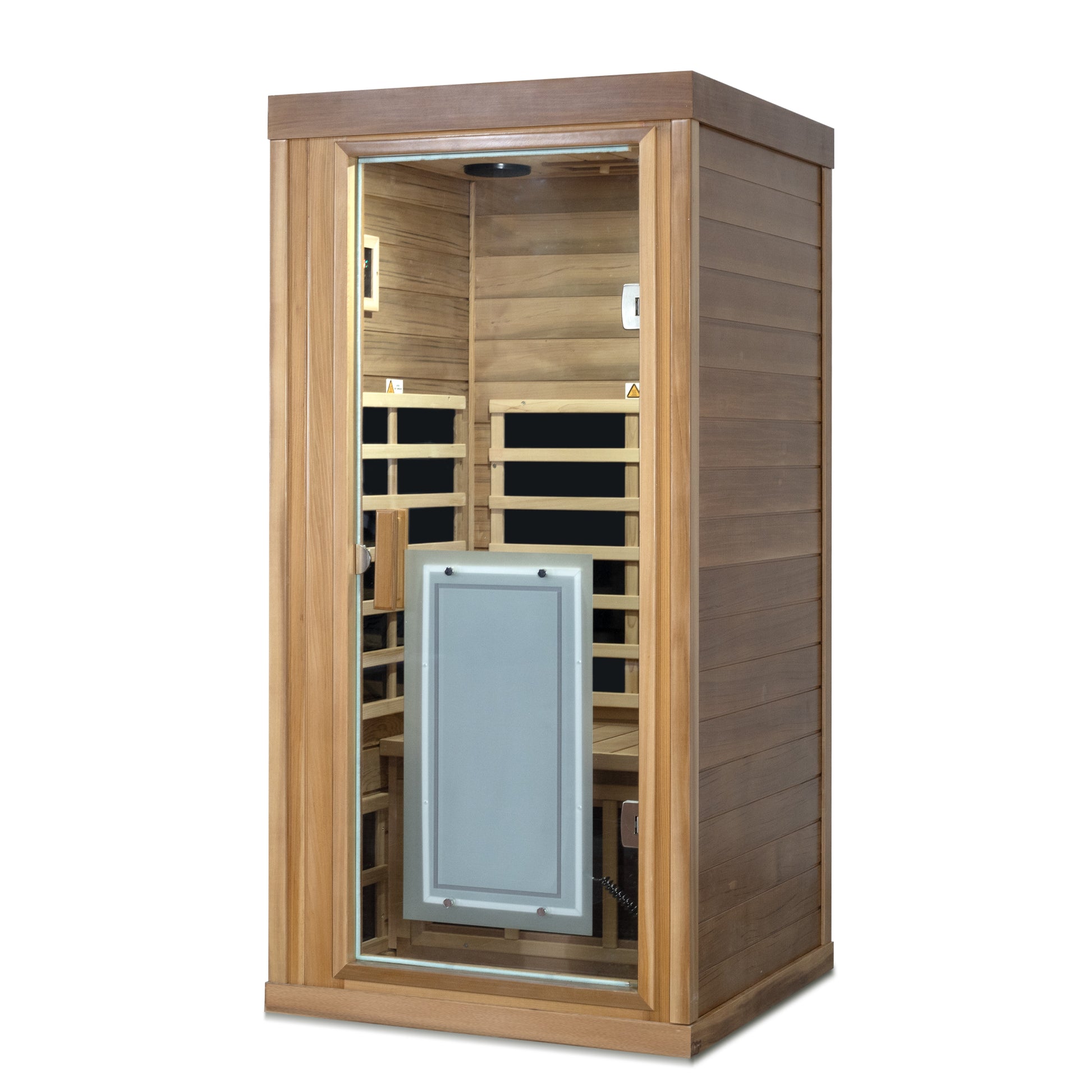 One-Person Far Infrared Red Cedar Indoor Sauna with 8 Heating Panels