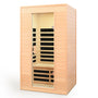 Two-Person Far Infrared Hemlock Home Sauna with 5 Heating Panels