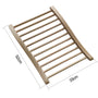 Hemlock Sauna Backrest Ergonomic Wooden Lumbar Support with Slatted Design