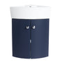 12.8-inch Wall-Mounted Corner Bathroom Vanity with Ceramic Sink