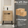 24"/30"/36" Freestanding Plywood Bathroom Vanity with Ceramic Sink