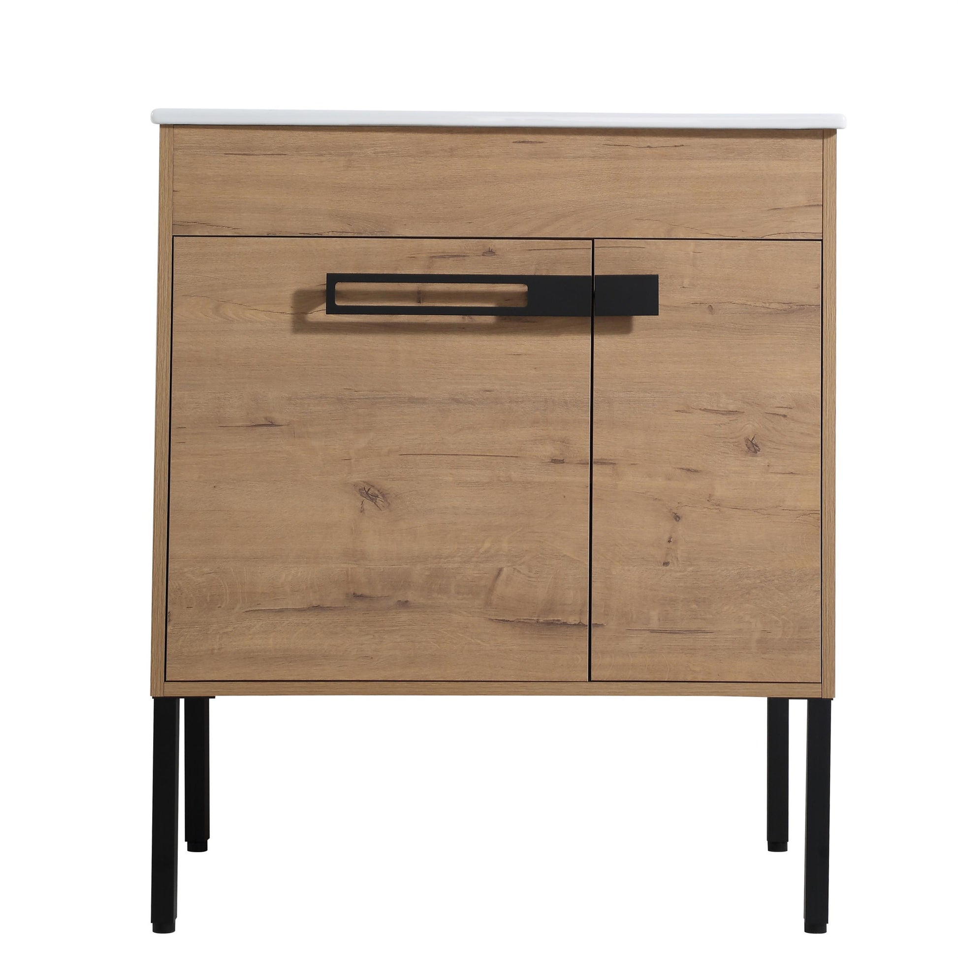 24"/30"/36" Freestanding Plywood Bathroom Vanity with Ceramic Sink