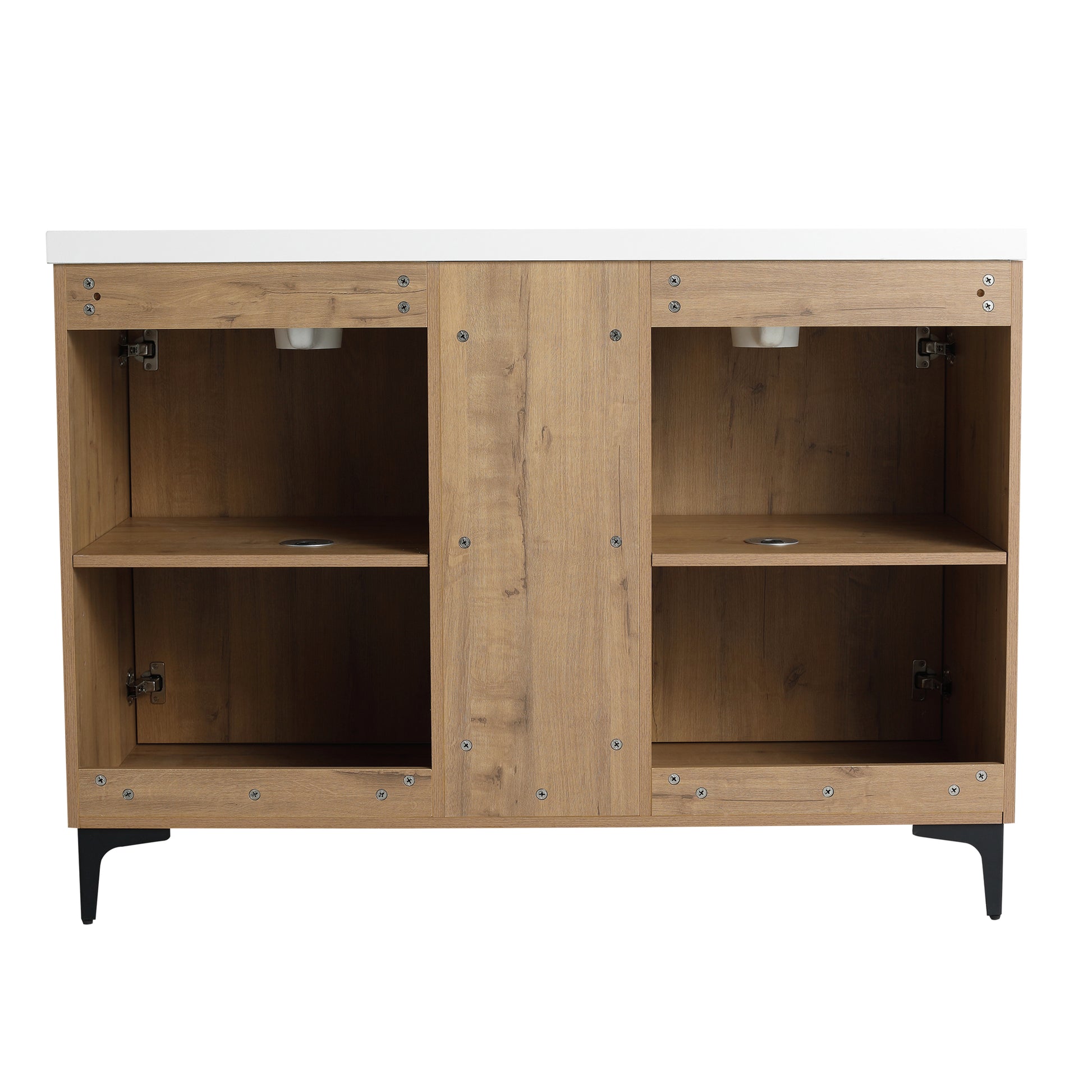 48-inch Freestanding Bathroom Vanity with With Double Resin Sink