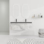 24/48 Inch Stylish Floating Wall-Mounted Bathroom Vanity with Ceramic Sink