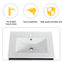 24/48 Inch Stylish Floating Wall-Mounted Bathroom Vanity with Ceramic Sink
