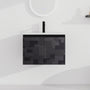 24/48 Inch Stylish Floating Wall-Mounted Bathroom Vanity with Ceramic Sink