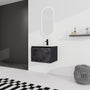 24/48 Inch Stylish Floating Wall-Mounted Bathroom Vanity with Ceramic Sink