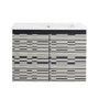 24/48 Inch Stylish Floating Wall-Mounted Bathroom Vanity with Ceramic Sink