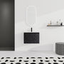 24/48 Inch Stylish Floating Wall-Mounted Bathroom Vanity with Ceramic Sink