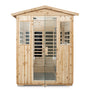 4-Person Outdoor Far Infrared Sauna with Bluetooth & LED Lighting