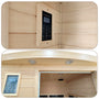 2-Person Hemlock Low EMF Infrared Sauna with Bluetooth and LED Lights