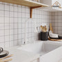 CASAINC 1.8gpm Infrared Induction Touchless Pull Down Single Handle Kitchen Faucet With LED Function, Soap Dispenser Included