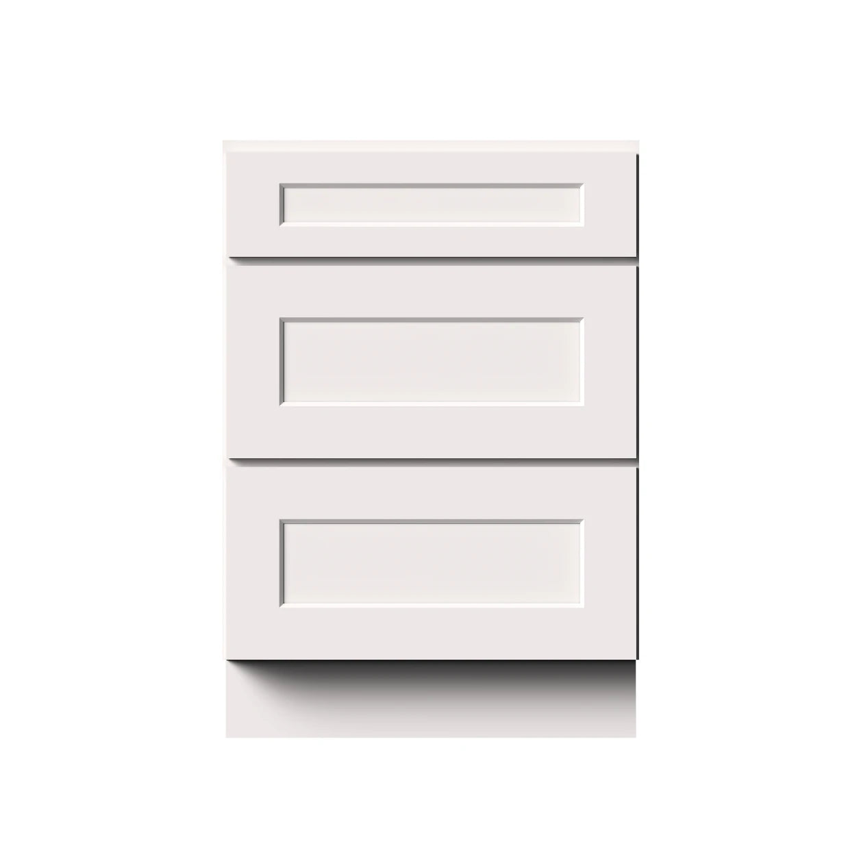 White Shaker RTA Kitchen Cabinets - L-Shaped Cabinet Set (13' × 7' Layout)
