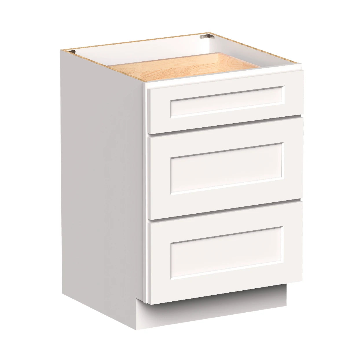 White Shaker RTA Kitchen Cabinets - L-Shaped Cabinet Set (13' × 7' Layout)