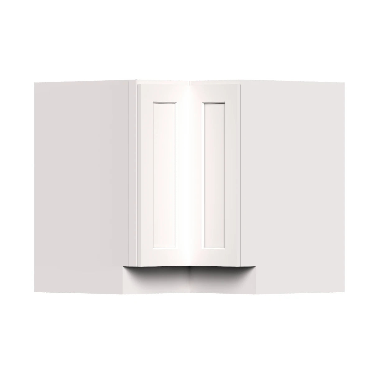 White Shaker RTA Kitchen Cabinets - L-Shaped Cabinet Set (13' × 7' Layout)