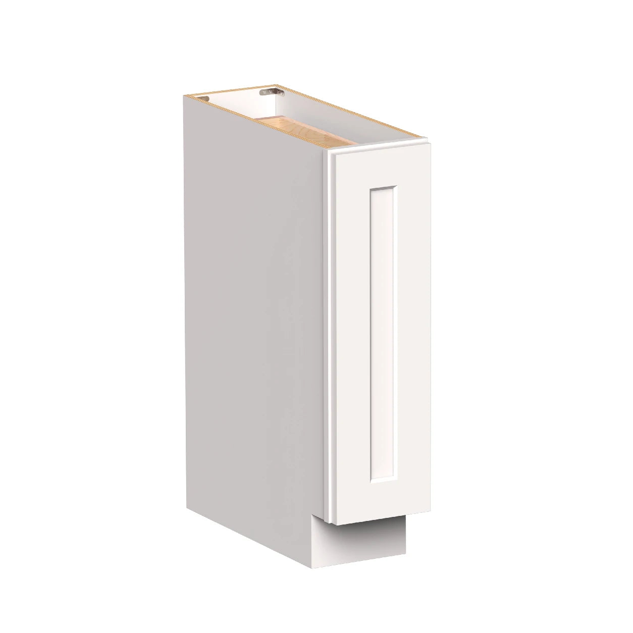 White Shaker RTA Kitchen Cabinets - L-Shaped Cabinet Set (13' × 7' Layout)