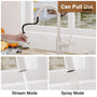 CASAINC Infrared Induction touchless pull down single handle Kitchen Faucet With LED Function in Matte Black/1.8gpm, soap dispenser contain-CASAINC